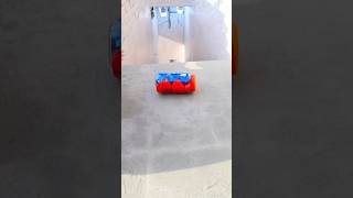 Red Blue & Yellow glass bottles breaking! Crushing Crunchy & soft things #shorts
