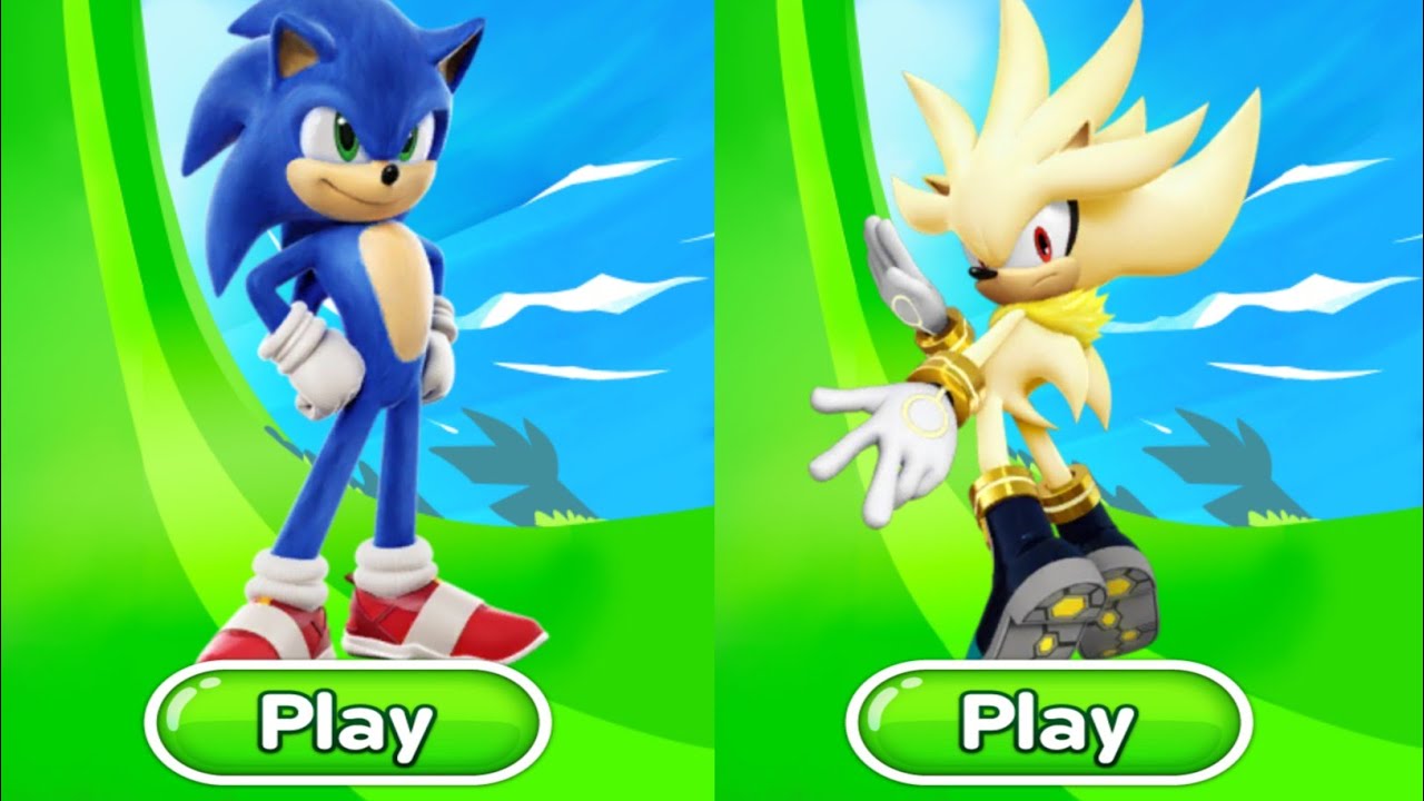 Sonic Dash - Movie Sonic Vs Super silver Vs All Bosses Zazz Egman -All ...
