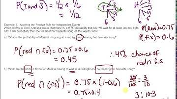 MDM4U 6.4 Dependent and Independent Events Video 2