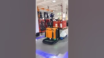 AGV forklift charging 1 hour4 hours of work#agv #factory #china #charging