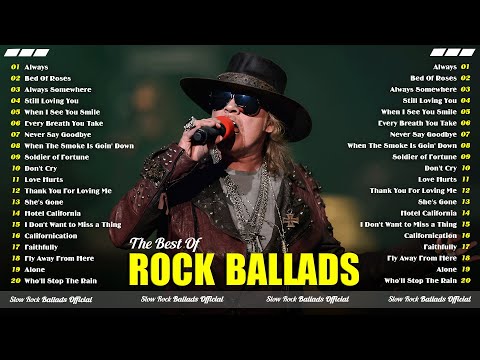 Slow Rock Ballads Most Popular Songs Ever - Rock Ballads and Power Ballads of the 70s 80s and 90s