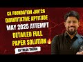 CA Foundation Jan 2026 I Quantitative Aptitude I May 2025 Paper Full Detailed Solution 🔥😍 I