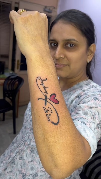  Infinity with heart tattoo. Book now🔥🫳8849670684 - YouTube