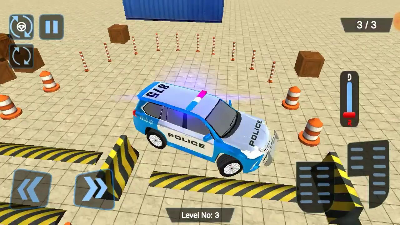 Real Police Jeep parking crazy stunts 3D gaming video Android mobile gameplay video car games game