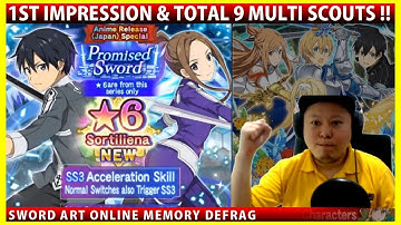Promised Sword 1st Impression & Treasure Hunt Total 9 Multi Scouts! (SAOMD Memory Defrag)