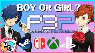 Should you play as a male or female protagonist in Persona 3 portable?