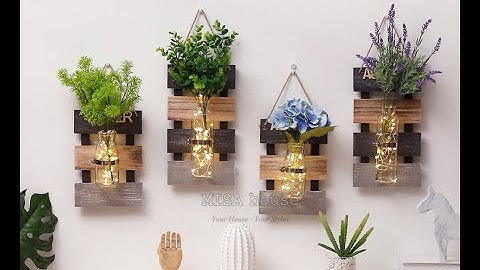 Bảng gỗ thủy tinh 4 mùa treo tường vintage đẹp - Misa House đồ trang trí