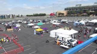 Video still for Construction vs. Cancer-- April 28, Angel Stadium, Anaheim, Calif.