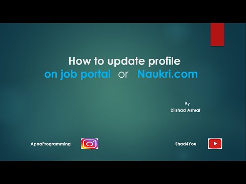 How to update the profile on Naukri.com | Naukri Job Portal | Interview Call Tips.