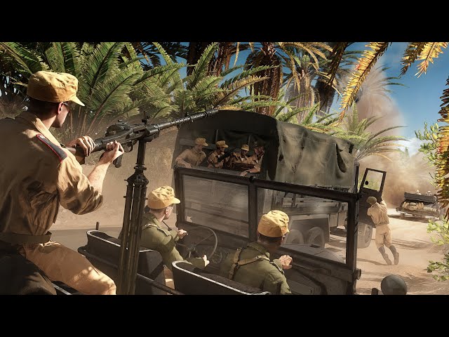 Hell Let Loose | German Afrika Korps hunts down the British - 4K