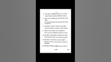 B.Ed. 2nd Semester (Pedagogy of a school subject)MATHEMATICS JUNE 2022 MCBU #mcbu @studywithms2346