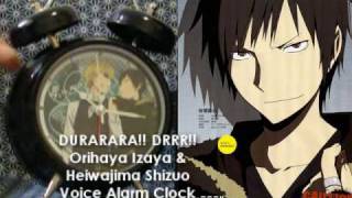 Durarara Drrr Orihaya Izaya X Heiwajima Shizuo Voice Alarm Clock