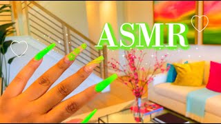 ASMR -💗✨TAPPING AROUND A MODEL HOME 🏠🤤✨(TRYING NOT TO GET CAUGHT 😅💚) (FAST TAPPING, SCRATCHING..etc)