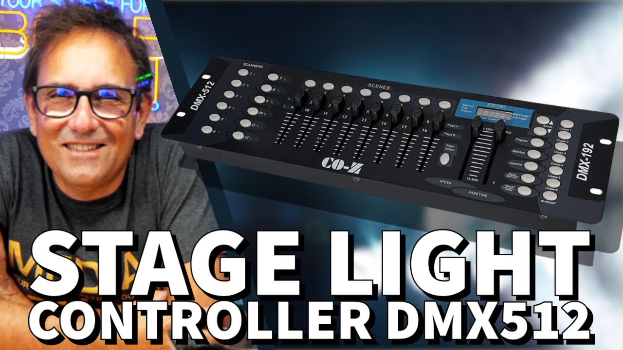 How to program DMX controller 512 for beginners 