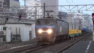【HD】EF200-9 貨物列車②(遅れ951レ・チキ付) 東海道本線 名古屋駅