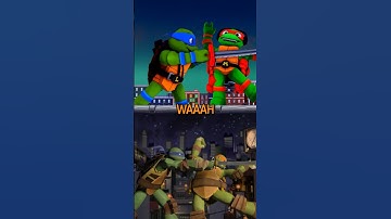 ninja turtles fight EACH OTHER in a Roblox video game! | TMNT #shorts