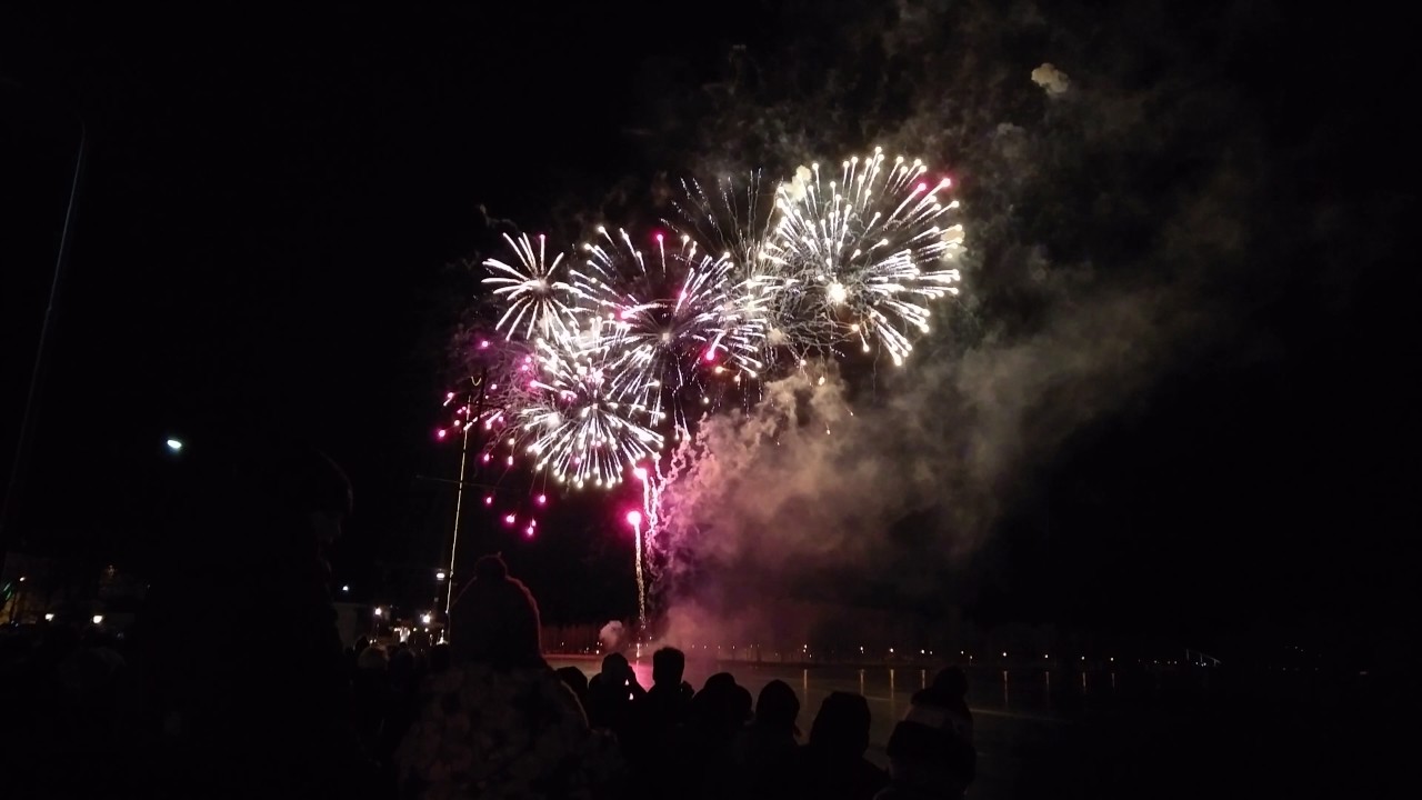 Uusivuosi 2016-2017. Porin Etelärannan ilotulitus osa 1 (4K)