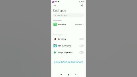 How to enable dual app in redmi 9a