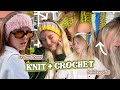 EASY DIY knit & crochet gifts for beginners & takes UNDER 1 HOUR | Winter Ear warmers + Bandana