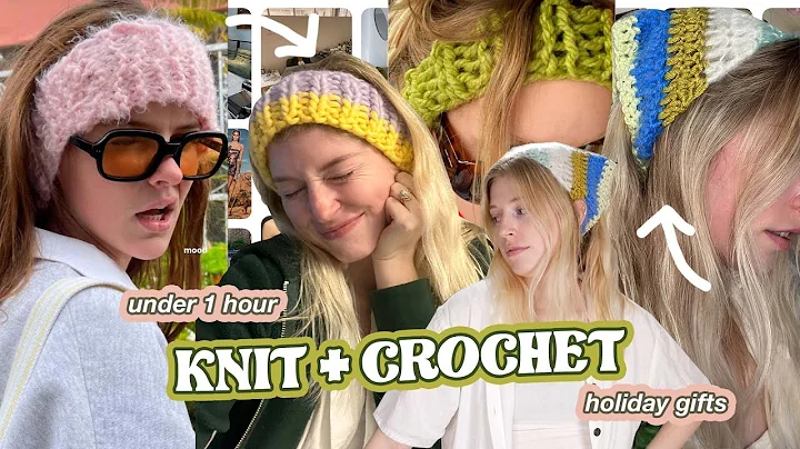 EASY DIY knit & crochet gifts for beginners & take...