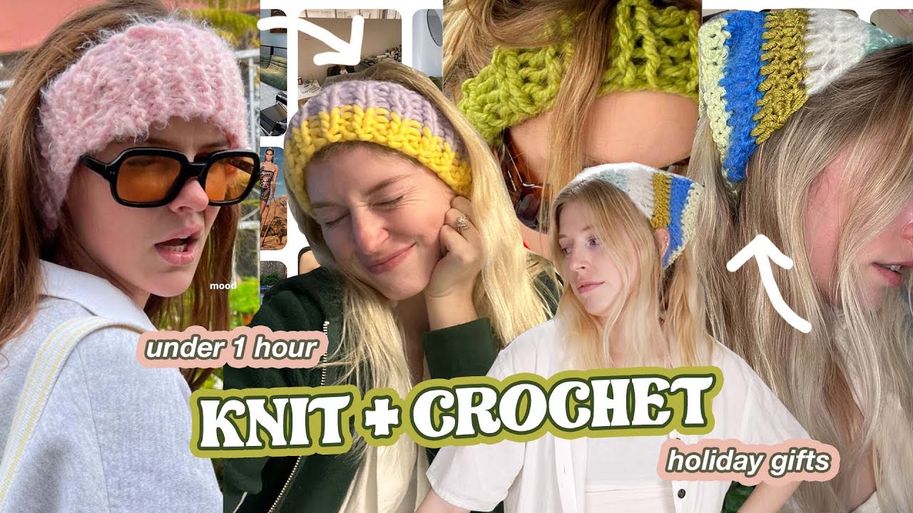 EASY DIY knit & crochet gifts for beginners & takes UNDER 1 HOUR ...
