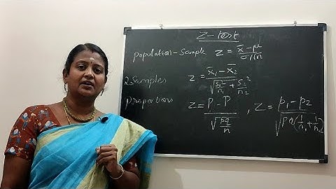 Testing of Hypothesis- Z test in Tamil