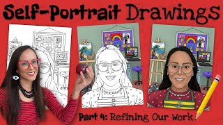 Self-Portrait Drawings: Part 4 (Refining Our Work)