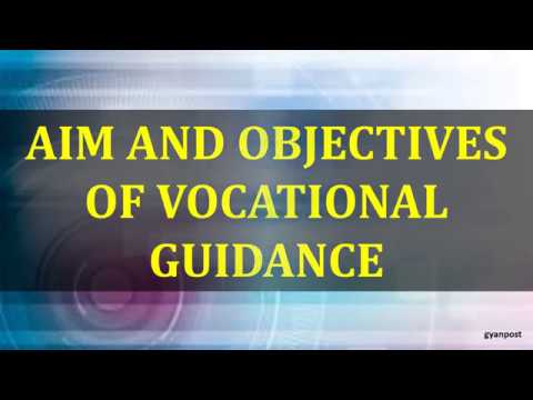objectives of vocational guidance