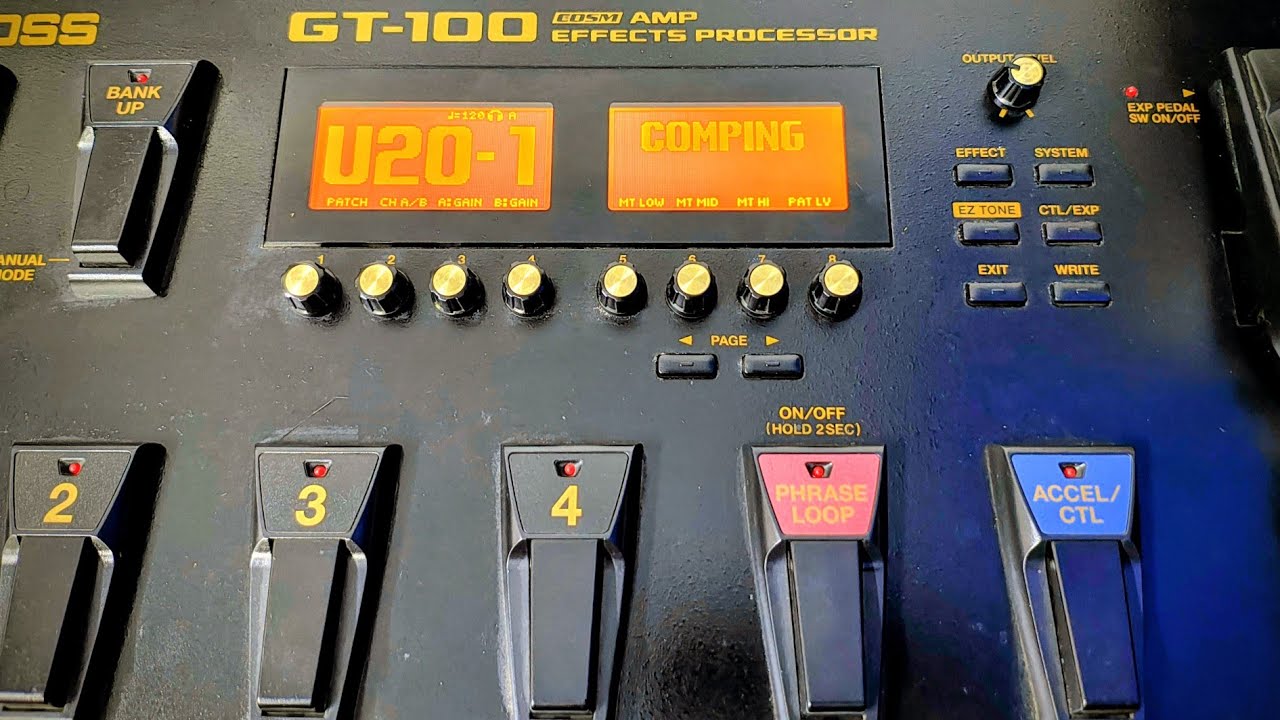 BOSS GT100 "Chorus" Configuración 