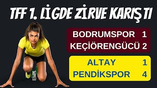 Bodrumspor 1 Keçi̇örengücü 2, Altay 1 Pendi̇kspor 4 Tff 1. Li̇gde Zi̇rve Yarişi Kizişti