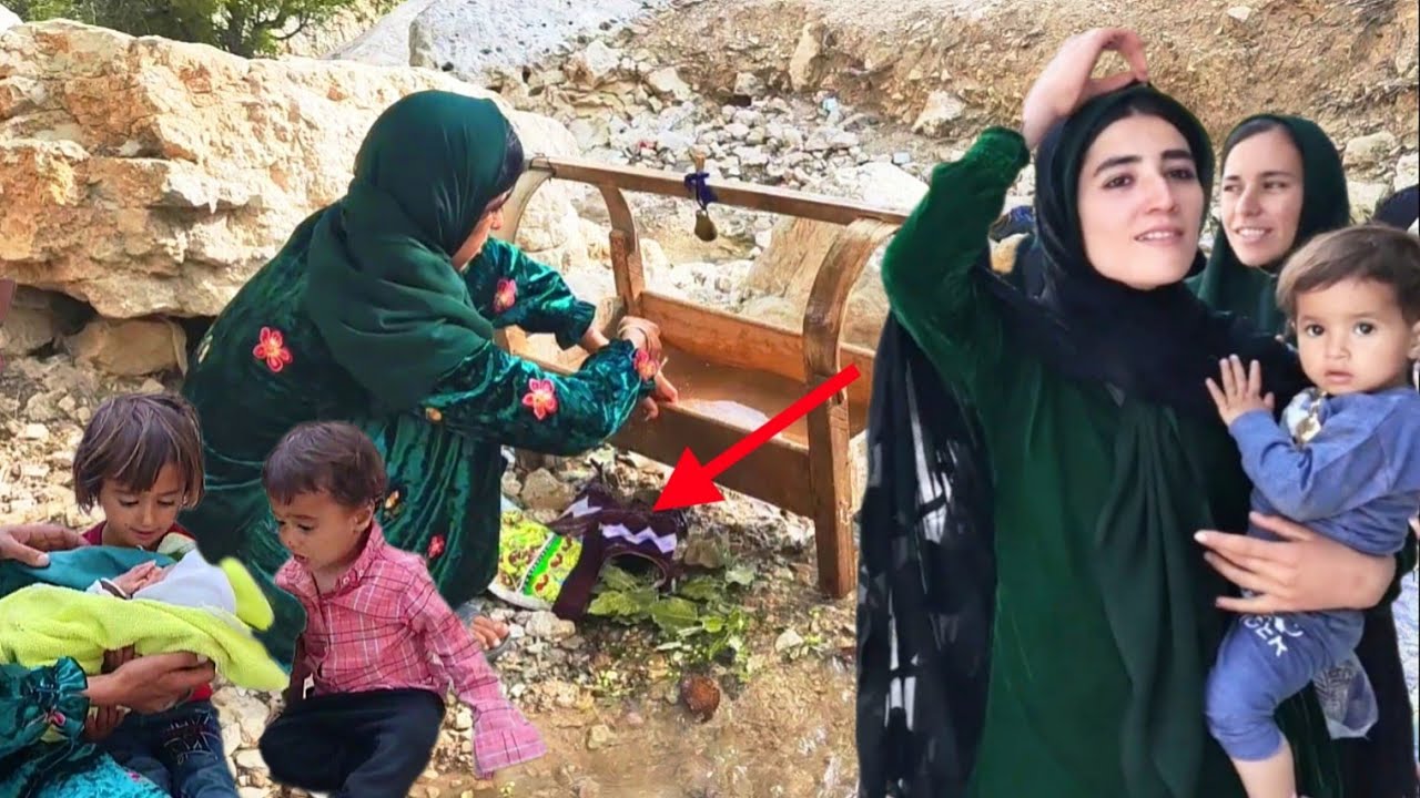 Mountain wandering soul : Mother's journey to water fountain for baby cradle