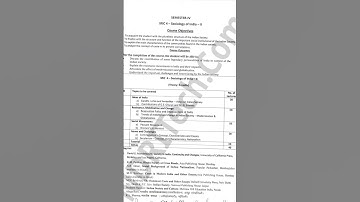 T.M.B.U University Bhagalpur  B.A  Sem -3  23-27 Mic-sociology , paper -4