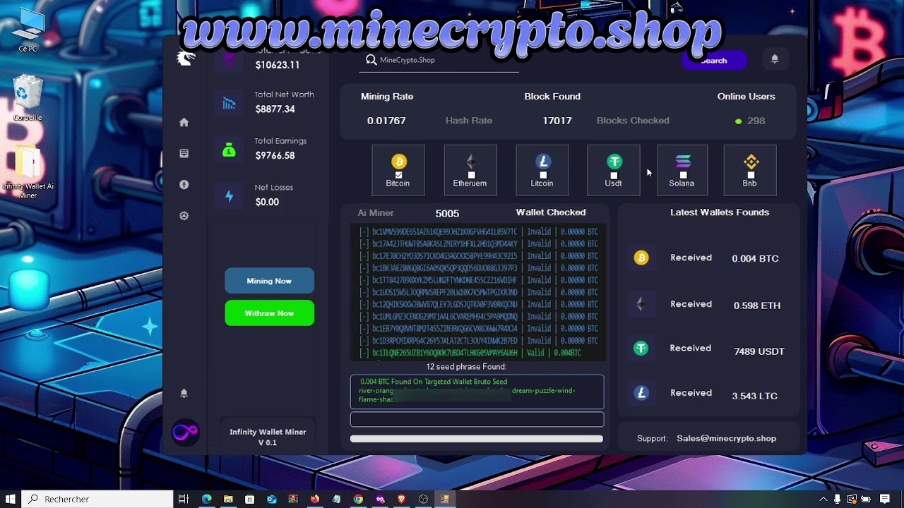 Infinity wallet ai miner software: Find Lost Crypto Wallet 2026