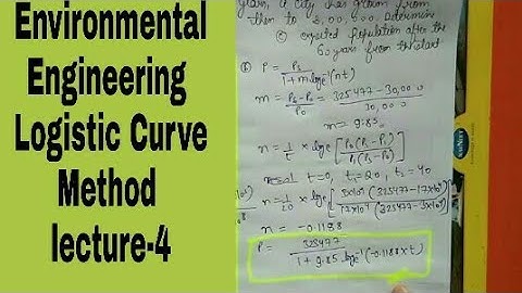 Environmental Engineering | lecture -4 |Logistic Curve (Part-3) by THE GATE
