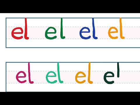 el harfleri el hecesi okuma yazma öğreniyorum 1. Sınıf el nasıl yazılır? el el
