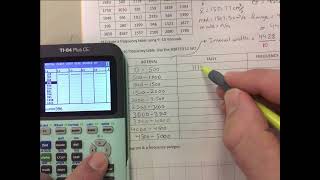 CREATING FREQUENCY TABLES: DETERMINE WIDTH OF INTERVAL, TALLY, THEN GRAPH