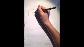 Physics 11: Algebraic Manipulation #9 a)