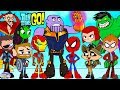 Teen Titans Go! Color Swap into Avengers Spiderman Thanos Surprise Egg and Toy Collector SETC