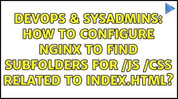 DevOps & SysAdmins: How to configure nginx to find subfolders for /js /css related to index.html?