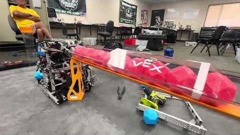 Vex Pushback 2550R 9 second 7 ball long goal auton #robotics #vrc