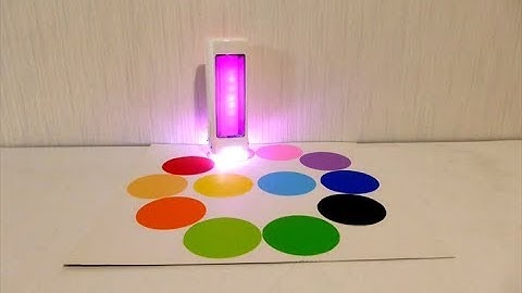 色を認識するライト(Color sensor light using TCS230 TCS3200 & Arduino Pro mini & Fullcolor LED)