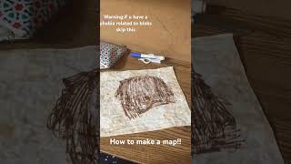 How to make a map dont watch this if u have a phobia that’s related to blobs #shortvideo #map#draw