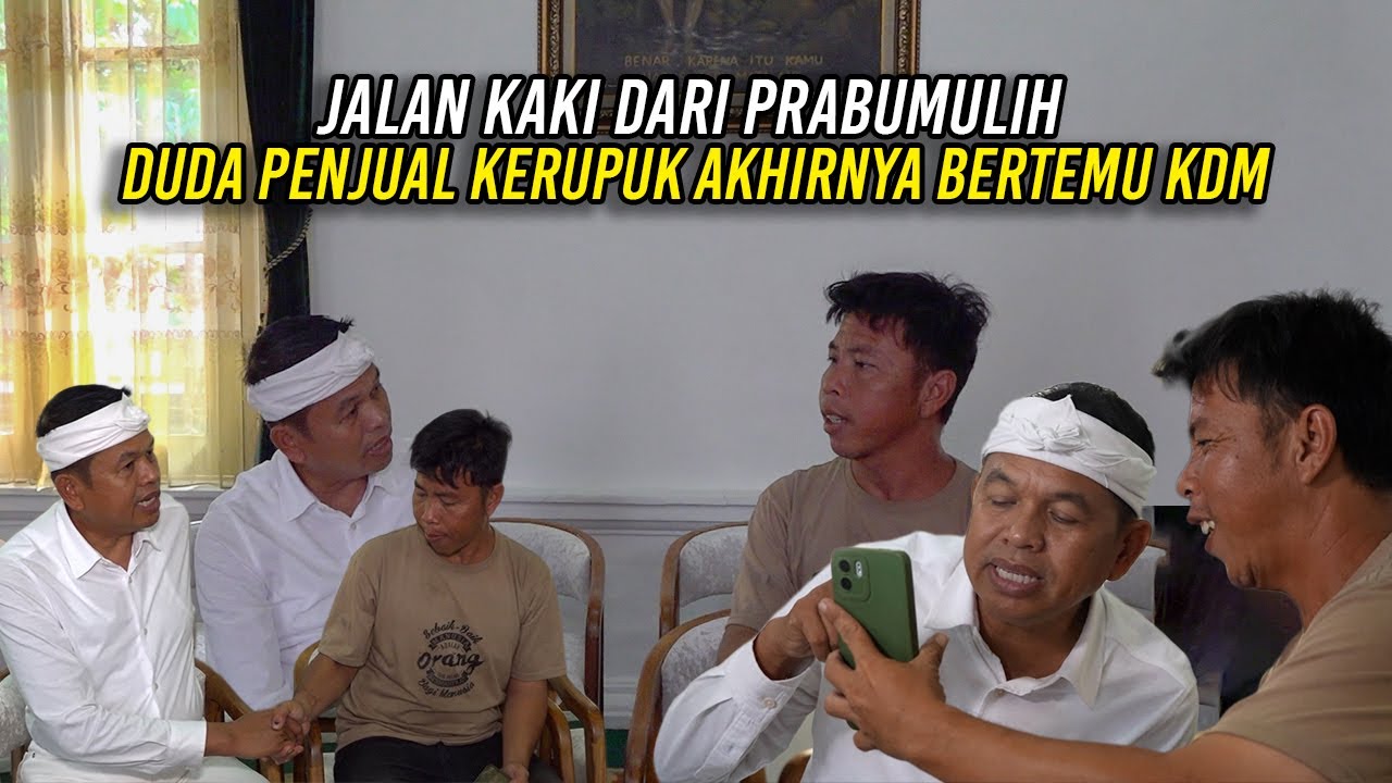 BERJALAN KAKI DARI PRABUMULIH | DUDA PENJUAL KERUPUK AKHIRNYA BERTEMU KDM