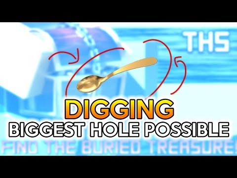 Roblox Treasure Hunt Simulator Deepest Hole Ever Golden Spoon Used Youtube - deepest dig with golden spoon treasure hunt simulator roblox