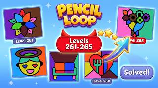 ✏️ Pencil Loop Walkthrough: Levels 261 - 265 (Hard Levels Solved!) 🧠
