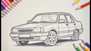 Çocuklar İçin Tofaş Araba Boyama 🚘 | Uzun Boyama Videosu