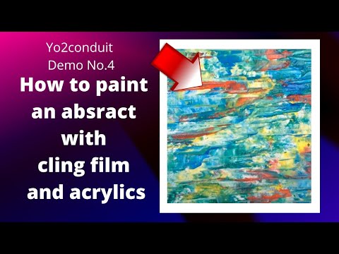 Watch acrylics transform with the cling film technique