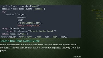 How to Display Posts and Handle Forms with Function-Based Views in Django