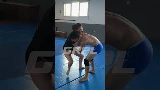 She actually choked him out! #MixedWrestling #SubmissionWrestling