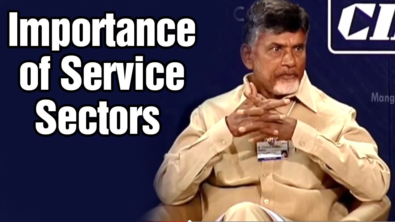 Chandrababu at World Economic Forum : Service sectors provide more income and employment